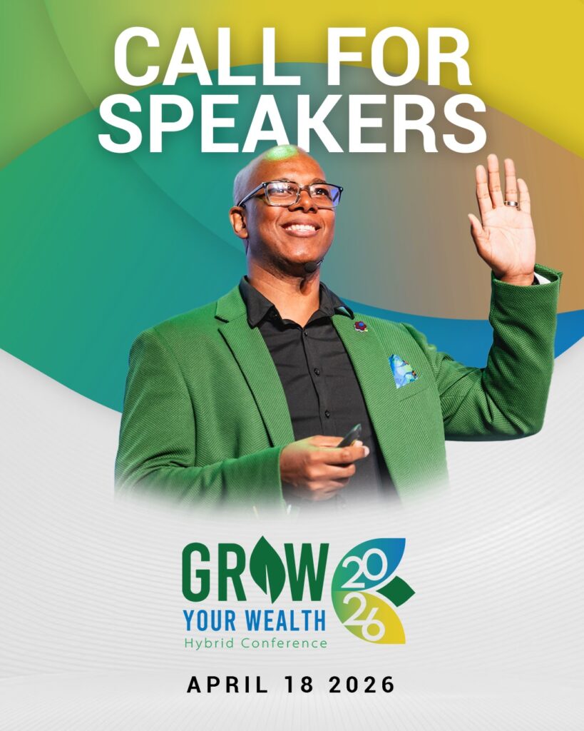 Flyer 01 - Call for Speakers - Grow Your Wealth Conference - Learn Grow Invest